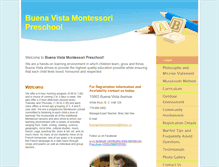 Tablet Screenshot of buenavistamontessori.com